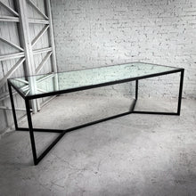Load image into Gallery viewer, Rectangular Mirrored Iron Dining Table
