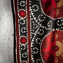 Load image into Gallery viewer, 1960s Large Suzani Embroidered Tapestry Textile
