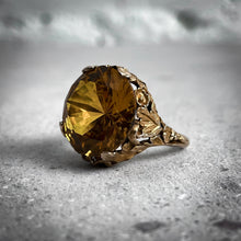 Load image into Gallery viewer, Strell Classic Gold 14k African Citrine Ring
