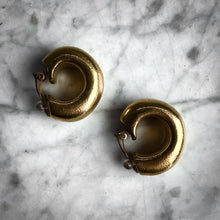 Load image into Gallery viewer, Contemporary Steven Vaubel Classic 18K Gold Vermeil Hoop Earrings
