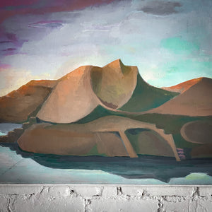 Alaska Sleeping Mountain Canvas Landscape Painting
