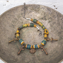 Load image into Gallery viewer, Vintage Tribal Trade Beads Necklace
