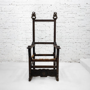19th Century Spanish Walnut Armchair