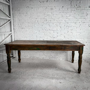 Antique Farmhouse Oiled Pine Dining Table
