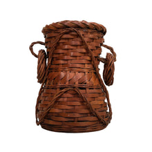 Load image into Gallery viewer, Antique Japanese Woven Bamboo Basket
