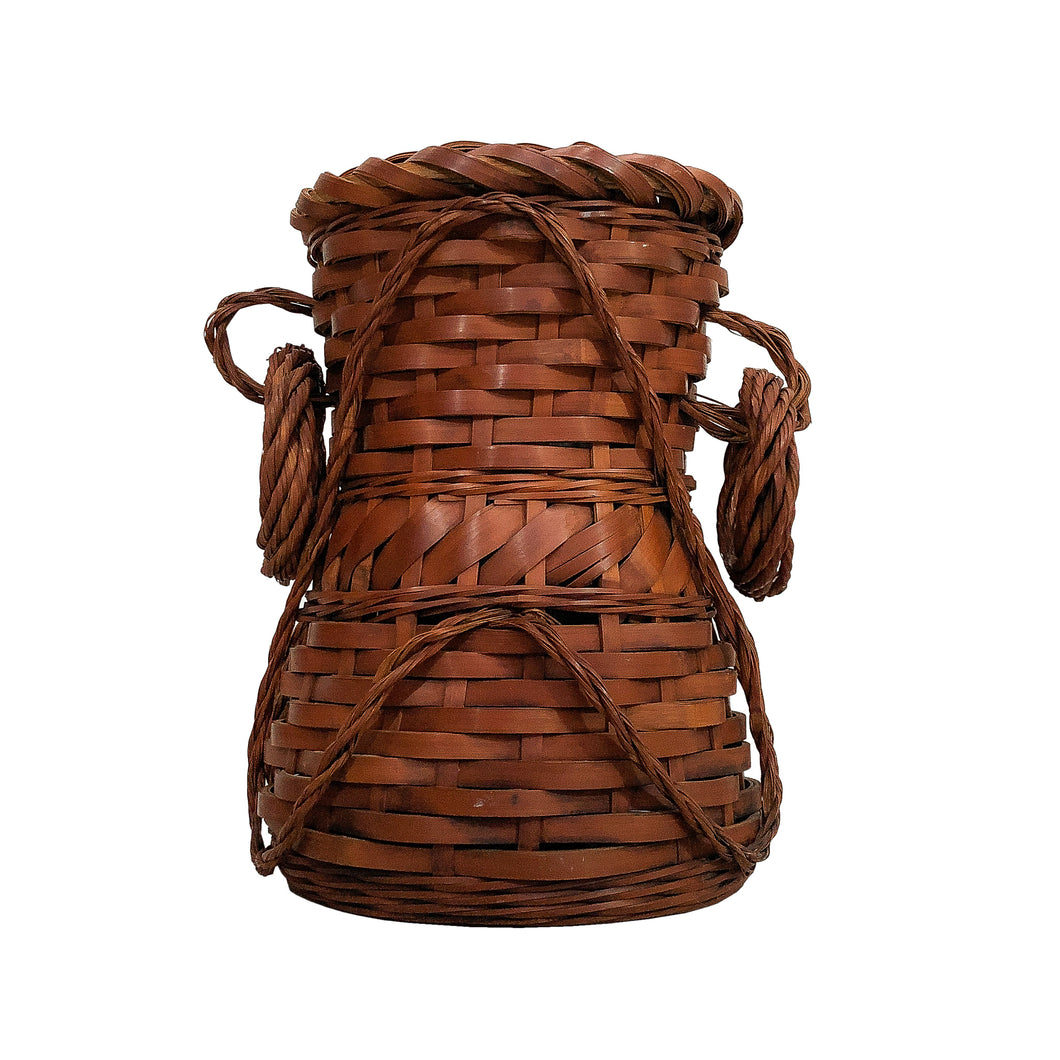 Antique Japanese Woven Bamboo Basket