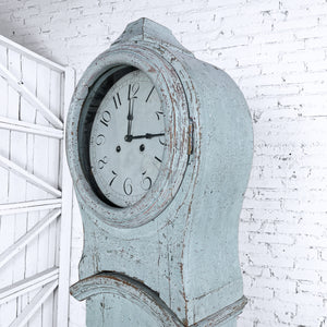 Antique Swedish Mora Painted Walnut Clock