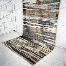 Load image into Gallery viewer, Contemporary Hand Knotted Linen Natural Rug
