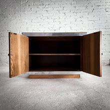 Load image into Gallery viewer, 1970s Modernist Veneer Poplar Wood Countertop Cabinet
