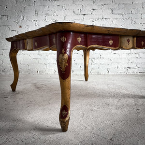 Mid 20th Century Florentine Gilded Wood Cocktail Table