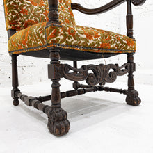Load image into Gallery viewer, 19th Century Georgian Damask Chenille Armchair
