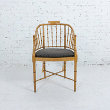Load image into Gallery viewer, 20th Century Baker Chinoiserie Faux Bamboo Maple Accent Chair
