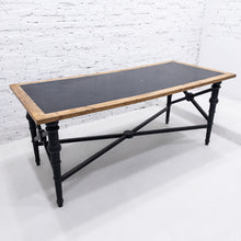Load image into Gallery viewer, Modern Colonial Two Tone Wood + Metal Workstation
