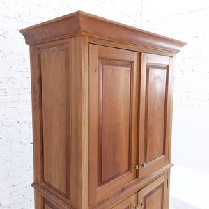 Traditional Hardwood Media Cabinet