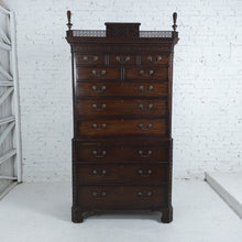 Load image into Gallery viewer, George II Blind Fret Carving Mahogany Dresser Cabinet
