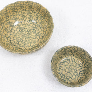 Set of 2 Late 19th Century Spongeware Glazed Ceramics