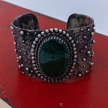Load image into Gallery viewer, Andrea Arisiaga Silver Malachite Bracelet
