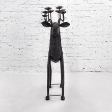 Load image into Gallery viewer, Mid 20th Century Brutalist Deer Iron Candleholder
