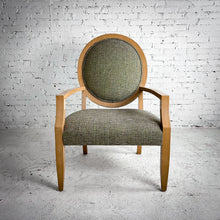 Load image into Gallery viewer, J Robert Scott Oversized Transitional Blonde Wood Armchair
