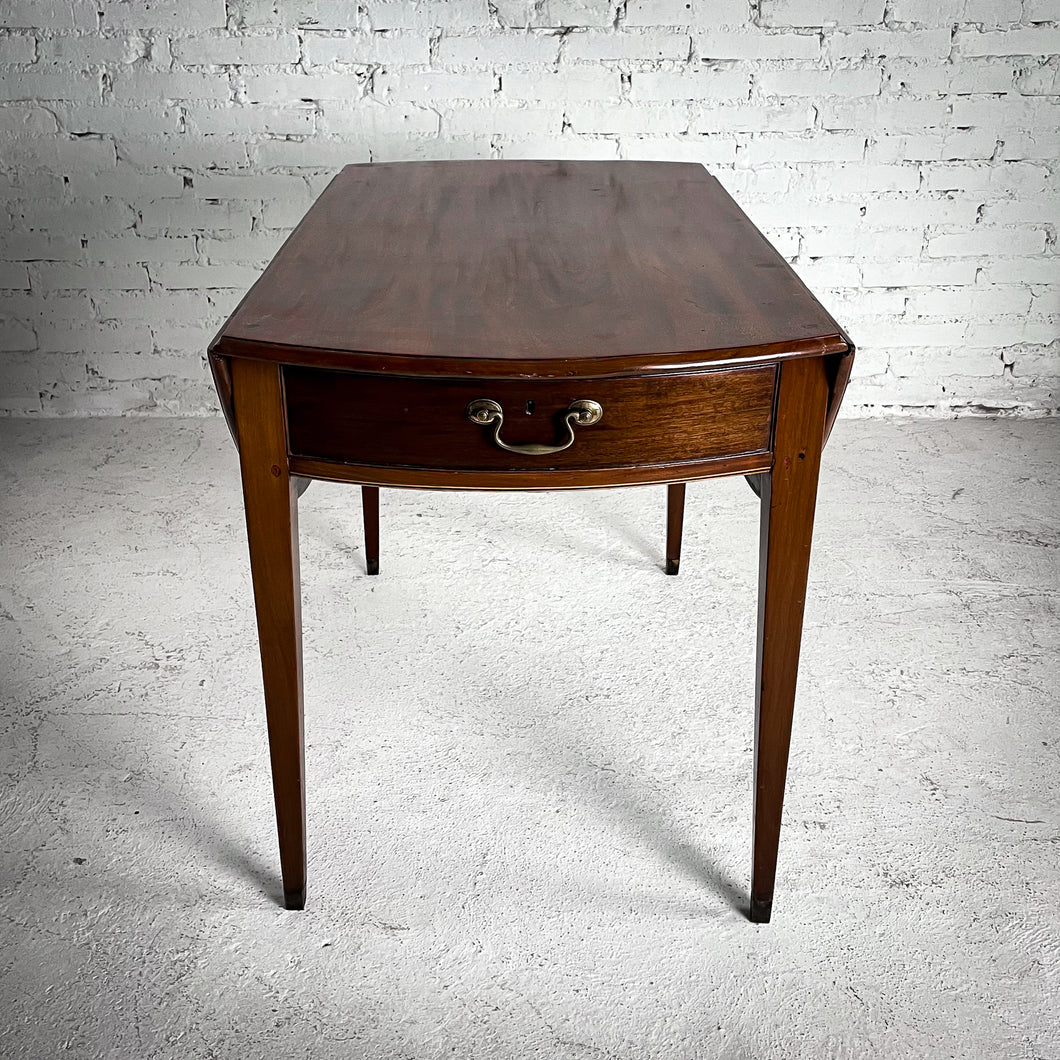Antique Oval Mahogany Drop Leaf Table