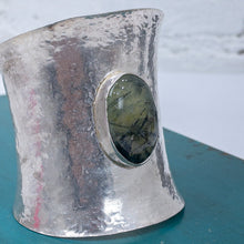 Load image into Gallery viewer, Andrea Arisiaga Hammered Silver Eye of Spirit Bracelet
