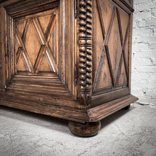 Load image into Gallery viewer, 2 Piece 18th Century Louis XIII Moulded Walnut Buffet Cabinet
