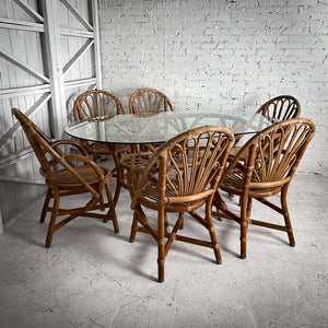 Set of 7 Palm Springs Rattan Outdoor Set