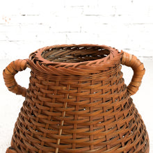 Load image into Gallery viewer, Vintage Japanese Woven Bamboo Basket
