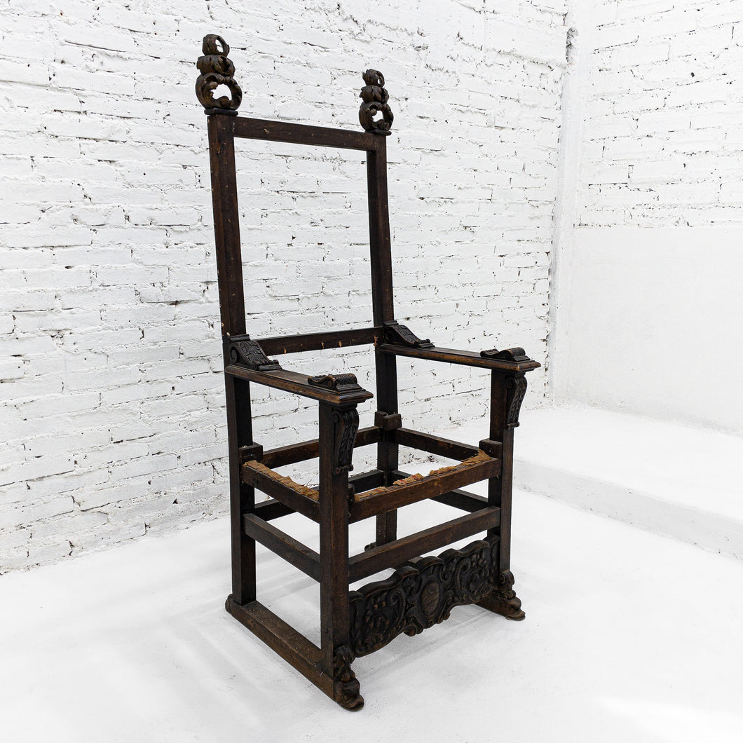 19th Century Spanish Walnut Armchair