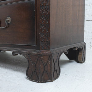 George II Blind Fret Carving Mahogany Dresser Cabinet