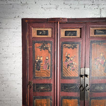 Load image into Gallery viewer, Chinoiserie Painted Storage Cabinet
