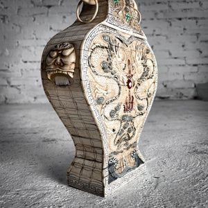 19th Century Chinese Hand Carved Bone Urn Asian Arts