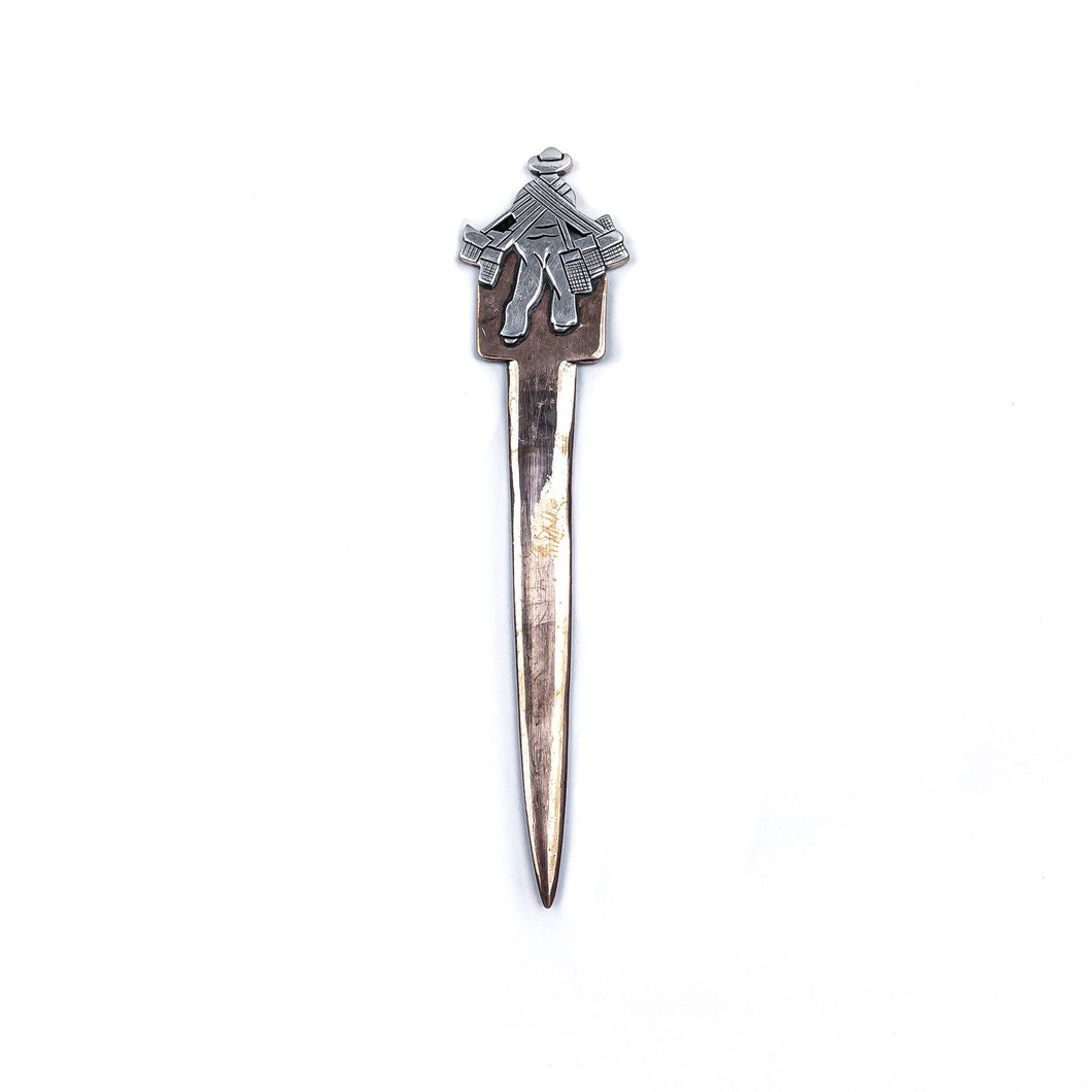 Vintage Victoria of Taxco Polished Copper Letter Opener Desk Accessory
