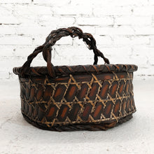 Load image into Gallery viewer, Vintage Japanese Woven Bamboo Basket
