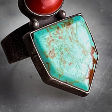 Load image into Gallery viewer, Navajo Sterling Silver Turquoise Ring
