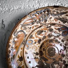 Load image into Gallery viewer, 18th Century Moorish Hand Painted Ceramic Hanging Platter
