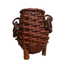 Load image into Gallery viewer, Vintage Japanese Woven Bamboo Basket
