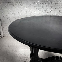 Load image into Gallery viewer, Round Spanish Style Espresso Alder Dining Table
