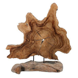 Contemporary Assemblage Natural Wood Decorative Sculpture
