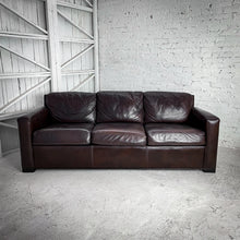 Load image into Gallery viewer, 3 Seat Espresso Leather Sofa
