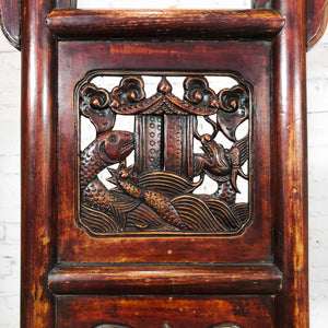 Antique Chinese Handmade Elm Wood Asian Arts
