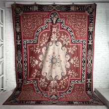 Load image into Gallery viewer, Large Aubusson Wool European Flatweave Rug

