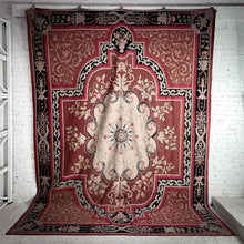 Load image into Gallery viewer, Large Aubusson Wool European Flatweave Rug
