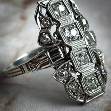 Load image into Gallery viewer, 1930&#39;s Art Deco Gold 18K Diamond Ring
