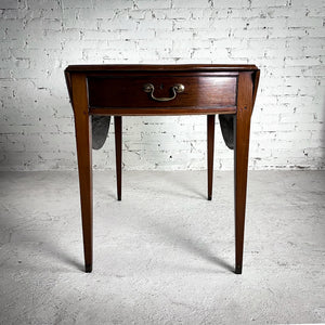Antique Oval Mahogany Drop Leaf Table