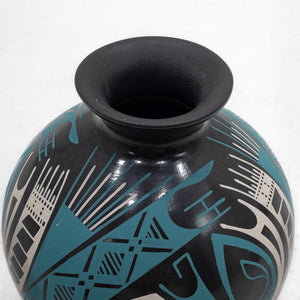 2 Piece Cesar Bugarini Mexican Hand Made Hand Craft Ceramics