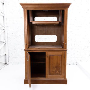 Traditional Hardwood Media Cabinet