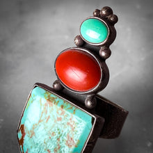 Load image into Gallery viewer, Navajo Sterling Silver Turquoise Ring
