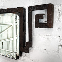 Load image into Gallery viewer, 1940s Horizontal Art Deco Iron Accent Mirror

