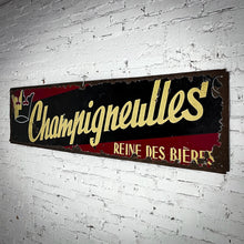 Load image into Gallery viewer, Vintage French Metal Advertising Sign Memorabilia
